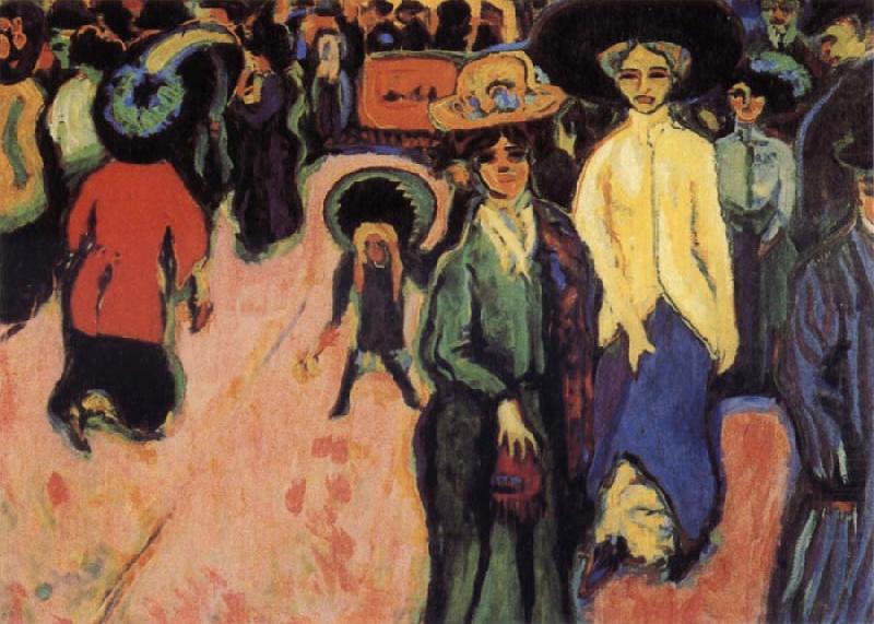 Ernst Ludwig Kirchner The Street china oil painting image